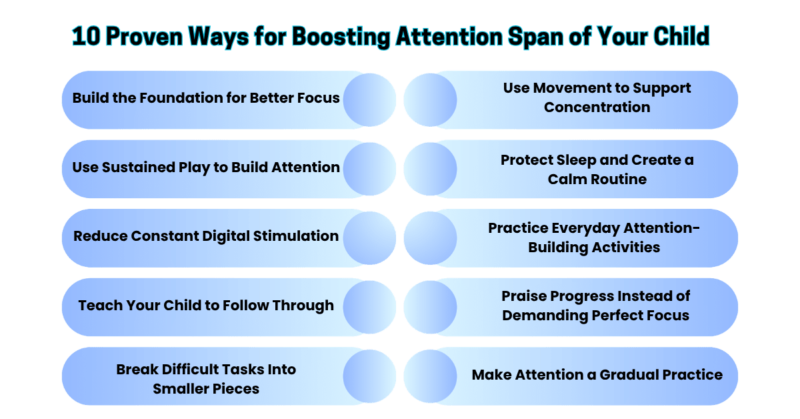 Ways for Boosting Attention Span of Your Child