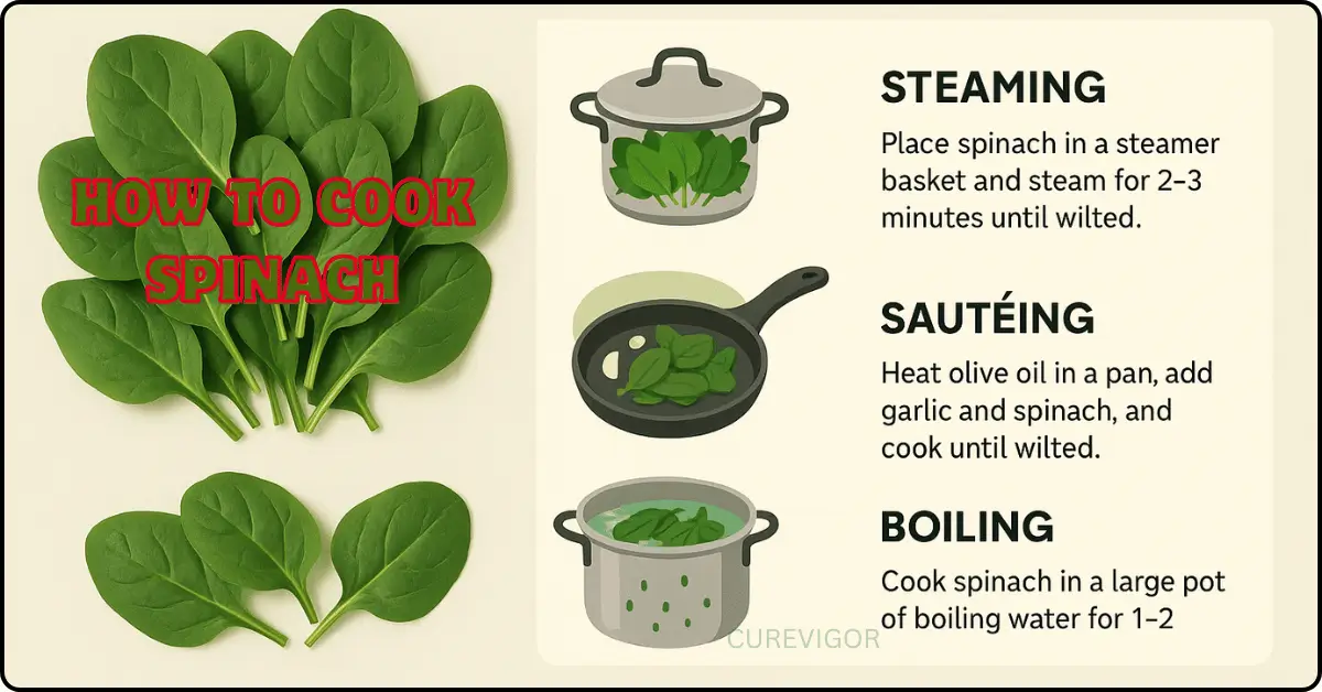 cook spinach