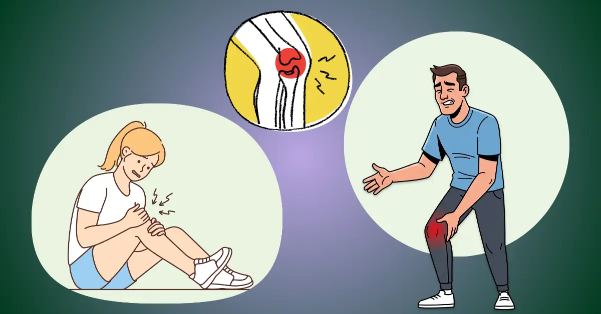 Knee pain when bending prevention