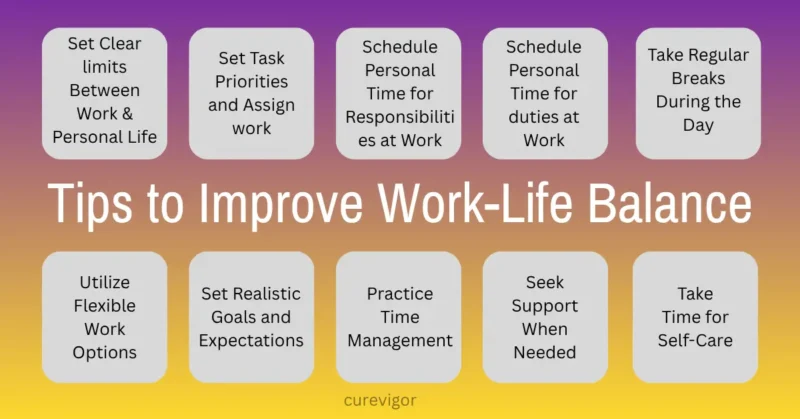 work life balance improve tips