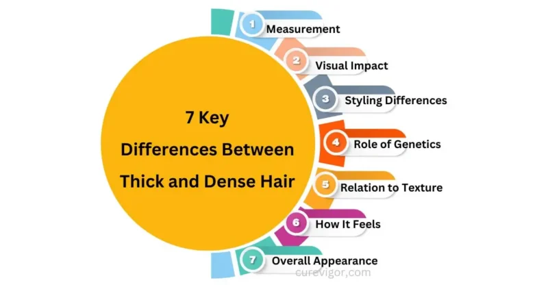 differences between dense and thick hair CureVigor