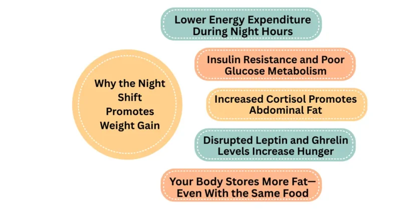 Night Shift Promotes Weight Gain