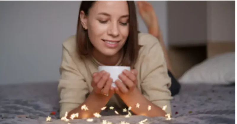 Meditation for Sleep with herbal tea