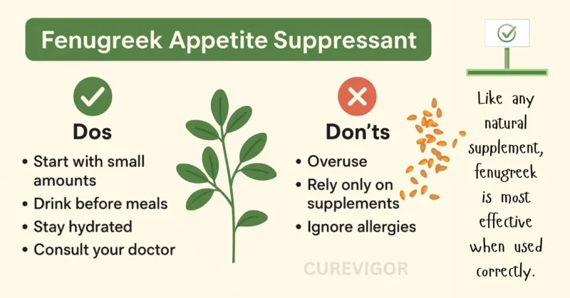 Fenugreek Appetite Suppressant Dos-Don't