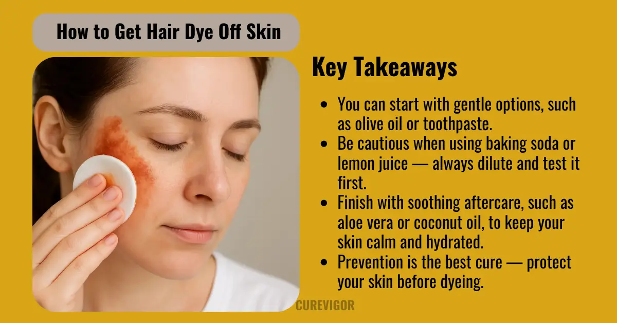 How to Get Hair Dye Off Skin