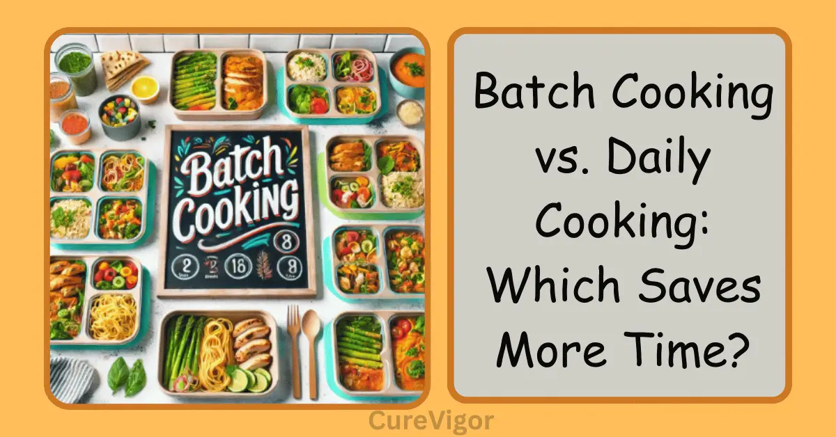 Cooking vs daily cooking.