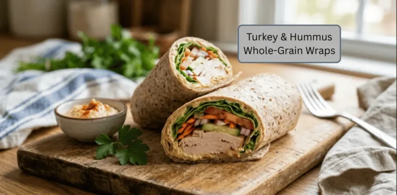 Turkey & Hummus Whole-Grain Wraps