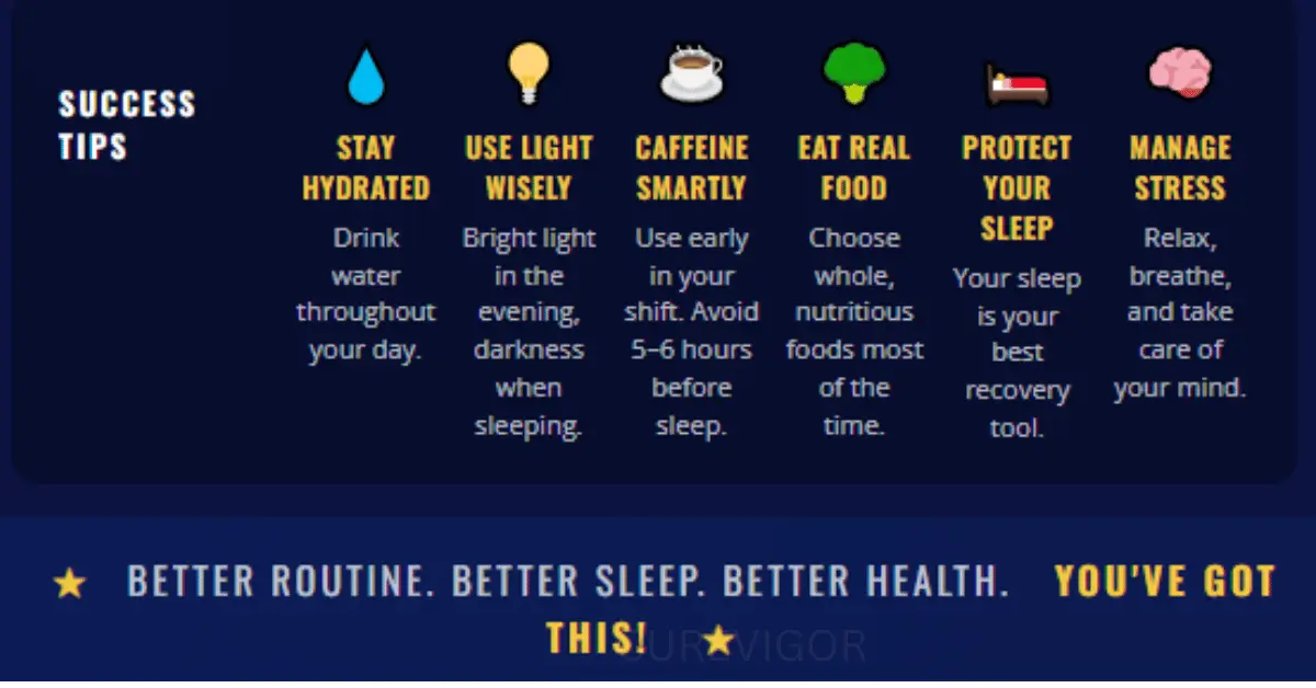 Night shift nutrition Success Tip
