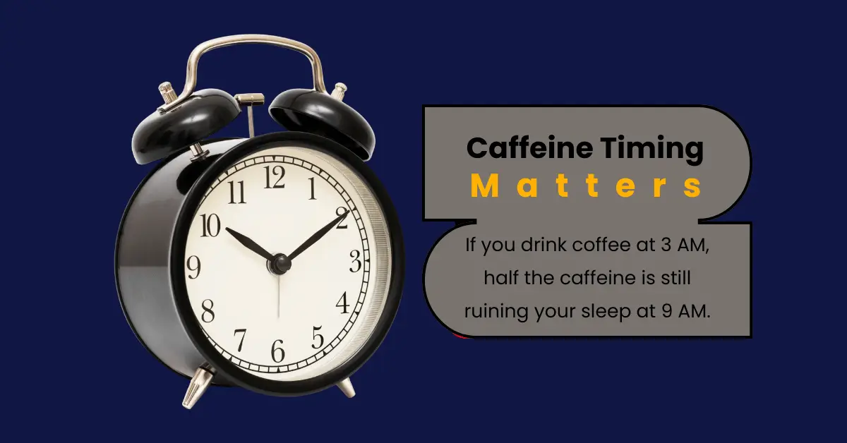 Caffeine Timing Matters