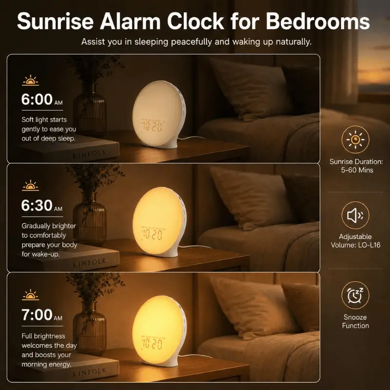Sunrise alarm clock