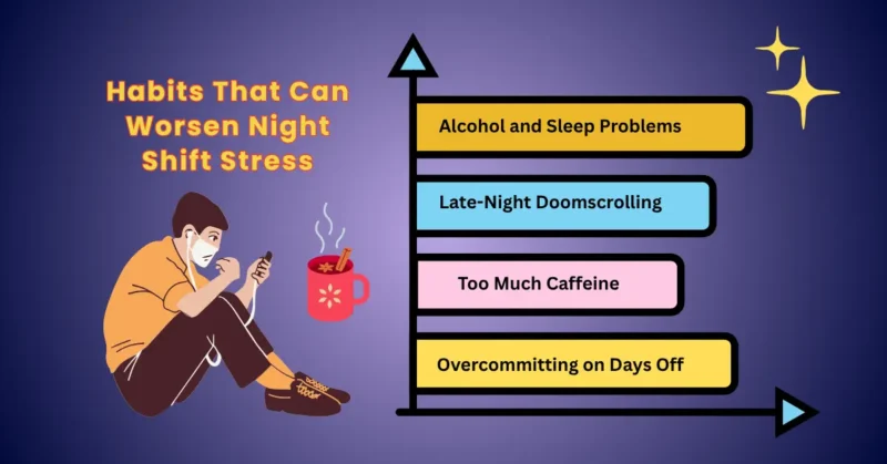 Night Shift Stress worse by habits